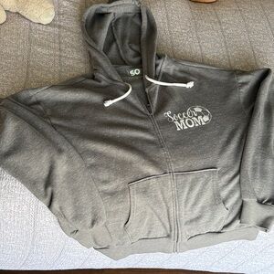 SO Gray "Soccer Mom" Full-Zip Hoodie - so comfy!